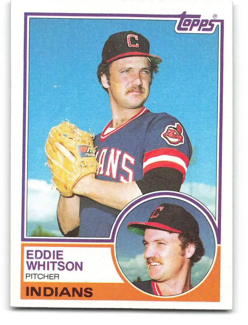 1983 Topps #429 Ed Whitson EX Excellent Cleveland Indians Baseball Card - Baseball Card Single