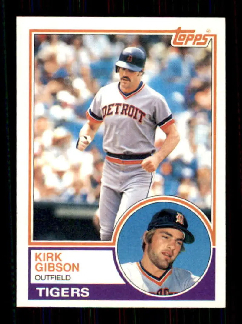1983 Topps #430 Kirk Gibson EX Excellent Detroit Tigers Baseball Card - Baseball Card Single