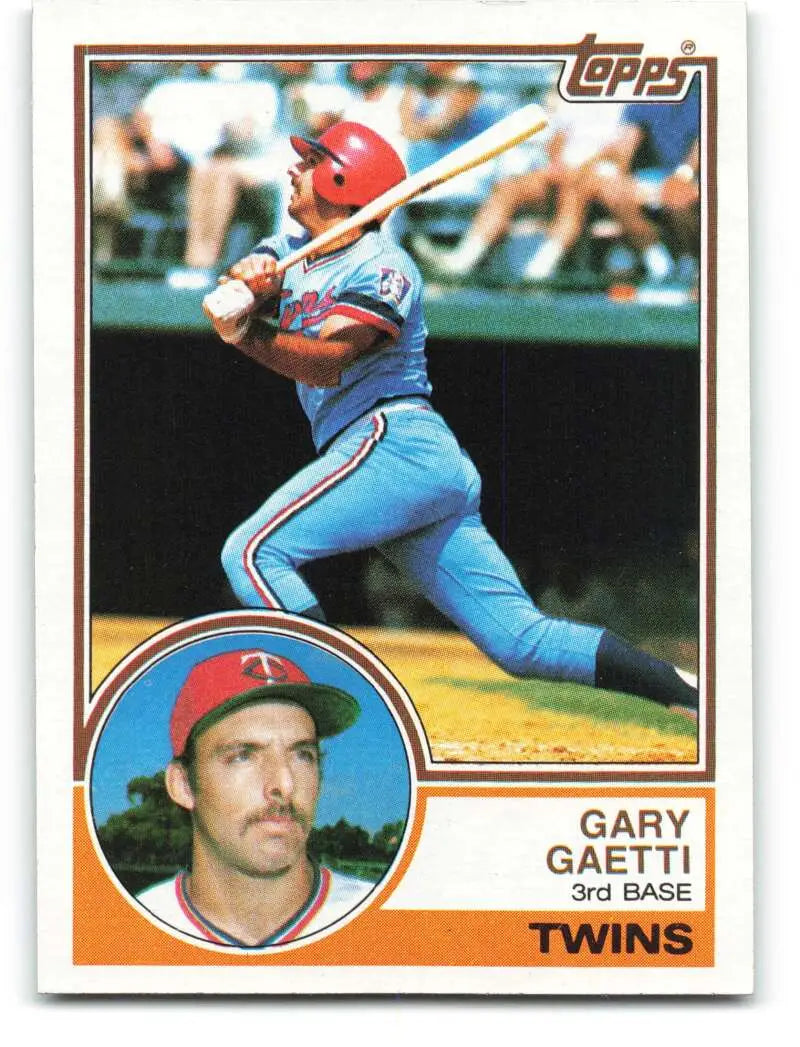 1983 Topps #431 Gary Gaetti EX Excellent RC Rookie Minnesota Twins Baseball Card - Baseball Card Single