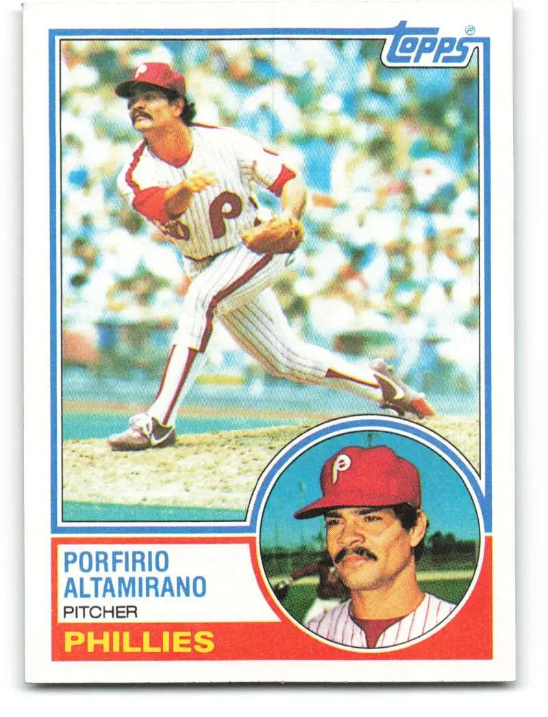 1983 Topps #432 Porfirio Altamirano EX Excellent RC Rookie Philadelphia Phillies Baseball Card - Baseball Card Single