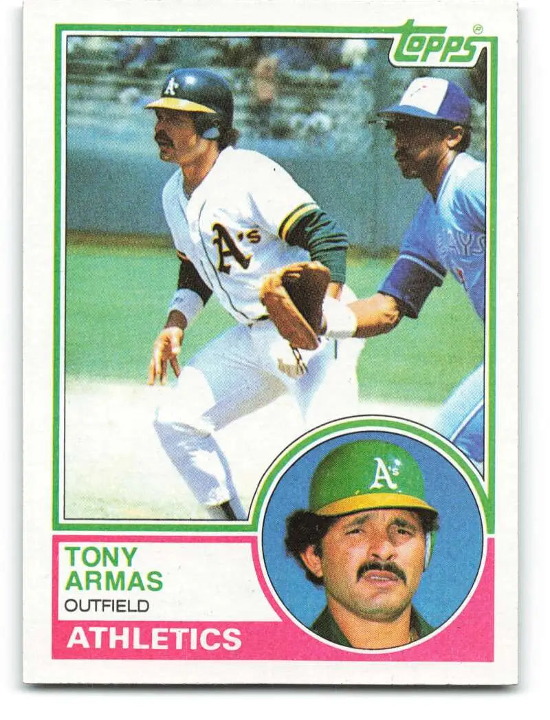 1983 Topps #435 Tony Armas EX Excellent Oakland Athletics Baseball Card - Baseball Card Single
