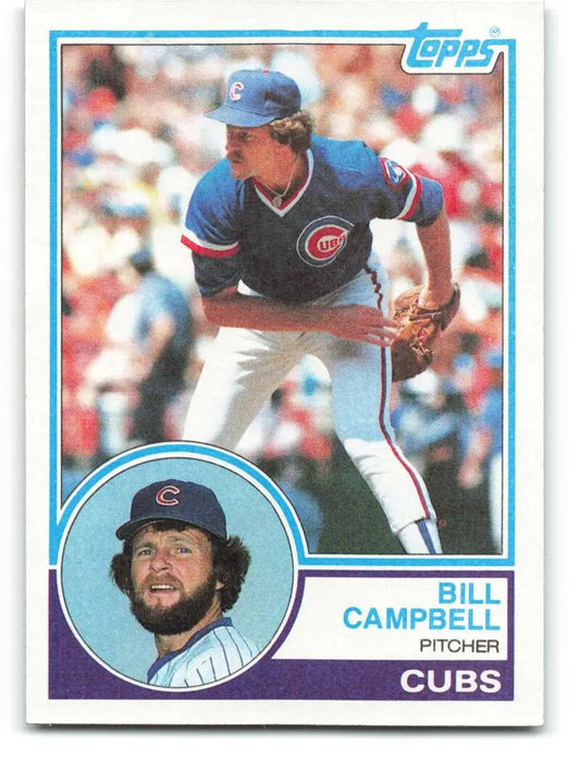 1983 Topps #436 Bill Campbell EX Excellent Chicago Cubs Baseball Card - Baseball Card Single