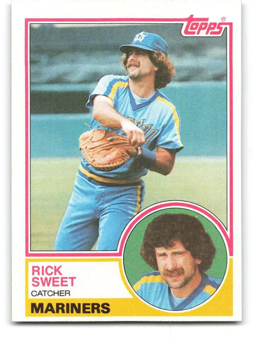 1983 Topps #437 Rick Sweet EX Excellent Seattle Mariners Baseball Card - Baseball Card Single