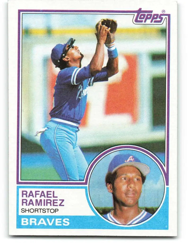 1983 Topps #439 Rafael Ramirez EX Excellent Atlanta Braves Baseball Card - Baseball Card Single