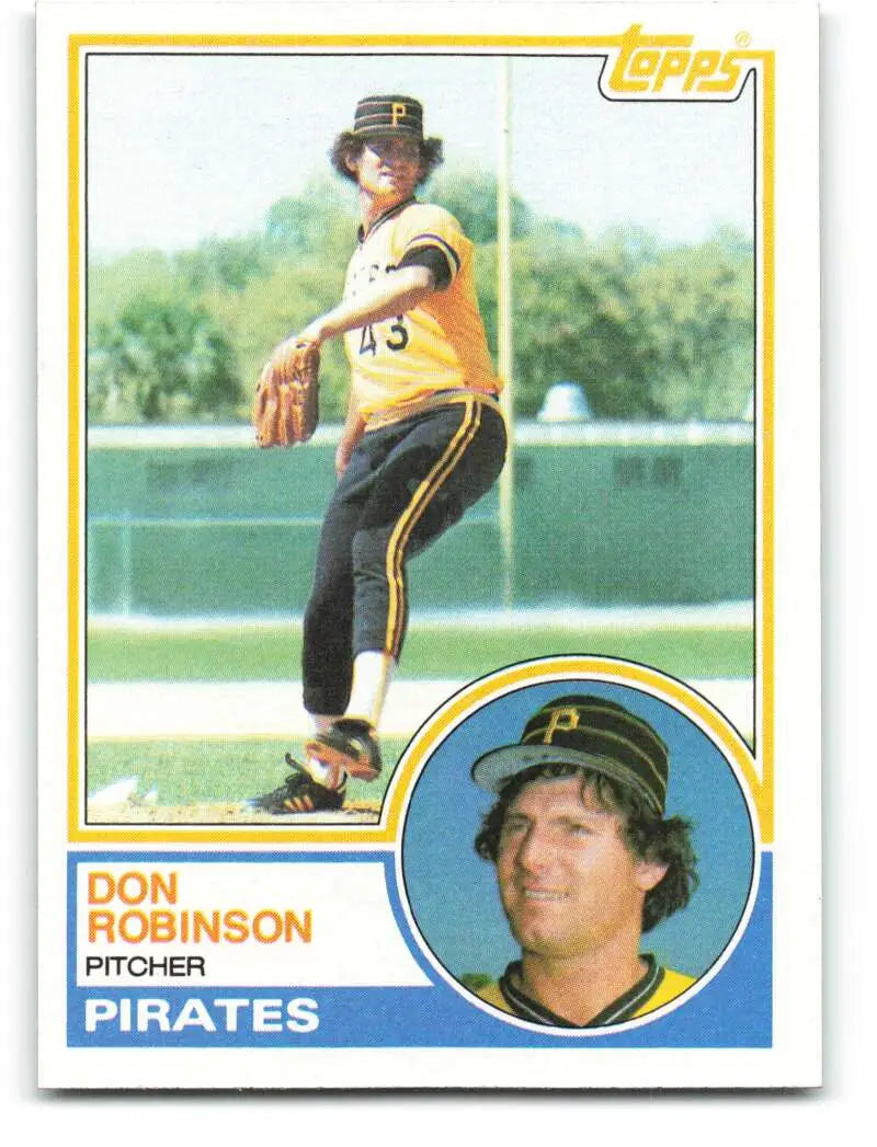 1983 Topps #44 Don Robinson EX Excellent Pittsburgh Pirates Baseball Card - Baseball Card Single