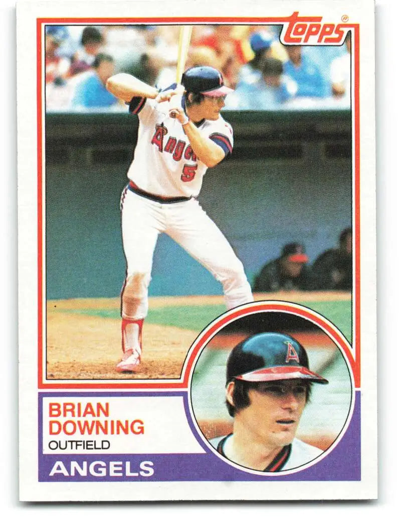 1983 Topps #442 Brian Downing EX Excellent California Angels Baseball Card