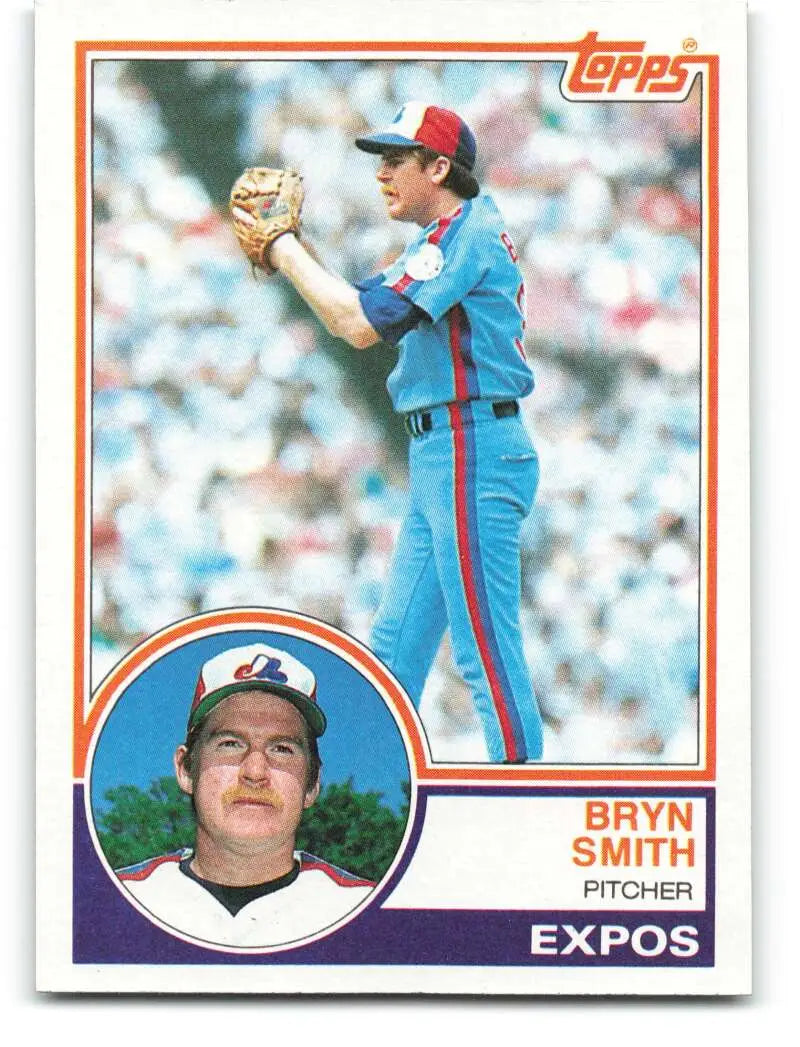 1983 Topps #447 Bryn Smith EX Excellent Montreal Expos Baseball Card - Baseball Card Single