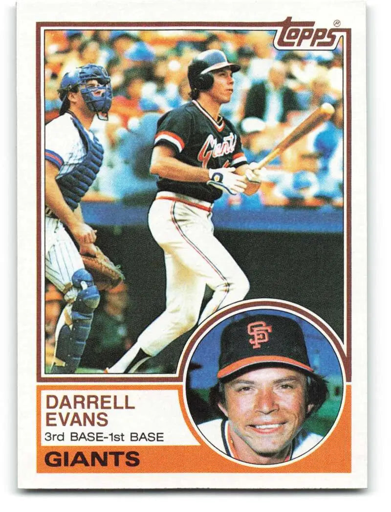 1983 Topps #448 Darrell Evans EX Excellent San Francisco Giants Baseball Card - Baseball Card Single