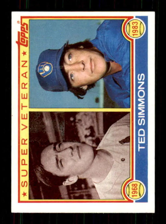 1983 Topps #451 Ted Simmons EX Excellent St. Louis Cardinals/Milwaukee Brewers Baseball Card - Baseball Card Single