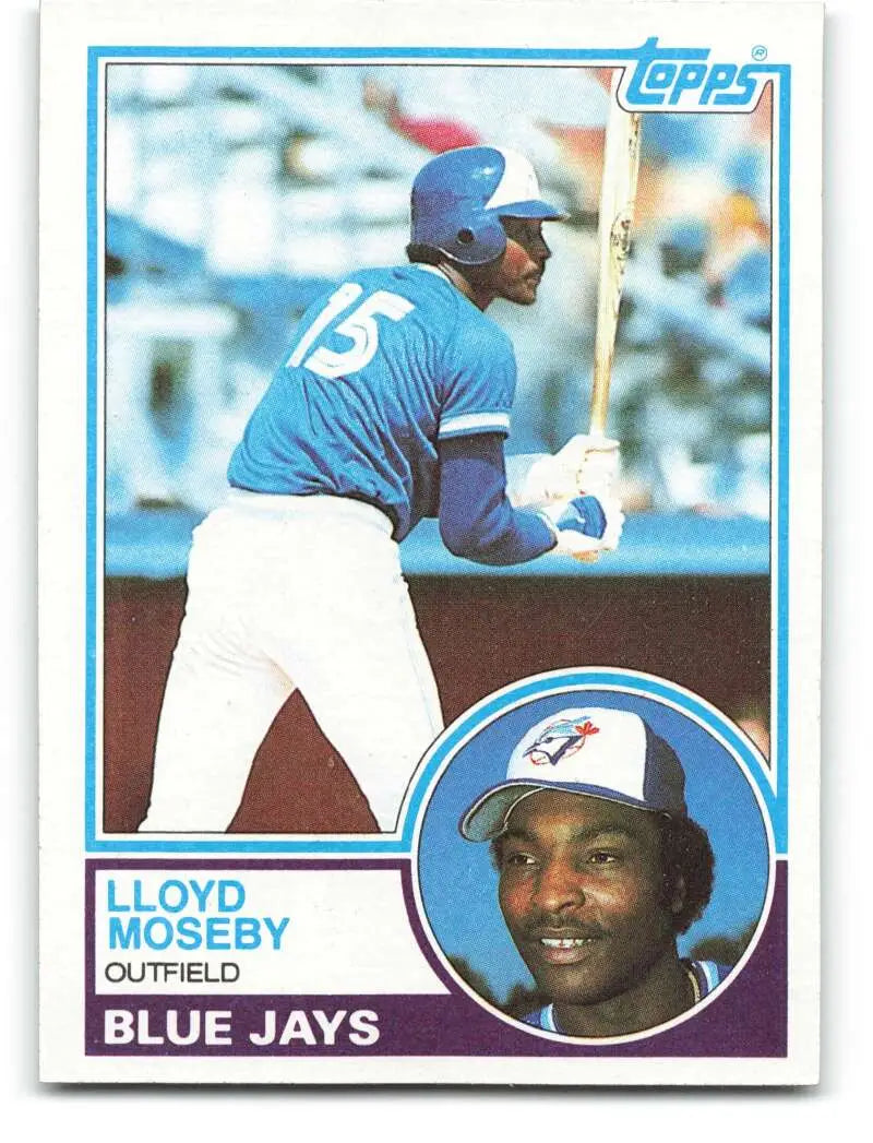 1983 Topps #452 Lloyd Moseby EX Excellent Toronto Blue Jays Baseball Card - Baseball Card Single
