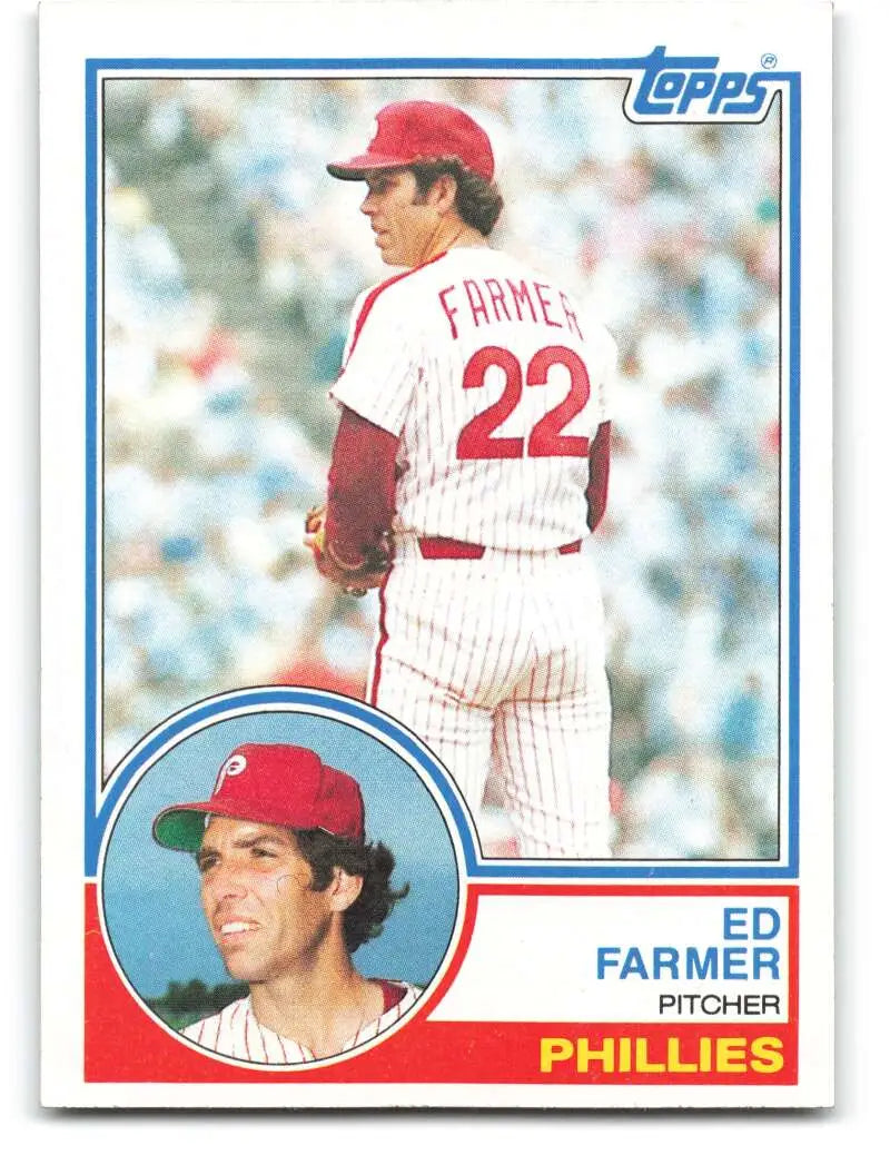 1983 Topps #459 Ed Farmer EX Excellent Philadelphia Phillies Baseball Card - Baseball Card Single
