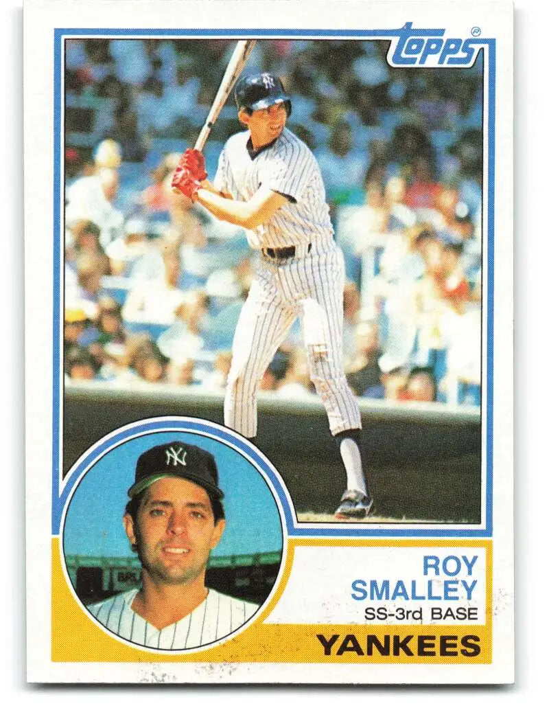 1983 Topps #460 Roy Smalley EX Excellent New York Yankees Baseball Card - Baseball Card Single