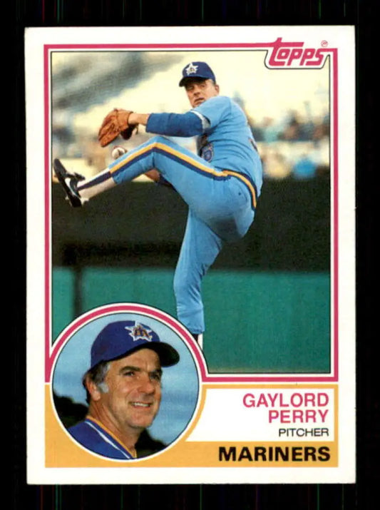 1983 Topps #463 Gaylord Perry EX Excellent Seattle Mariners Baseball Card - Baseball Card Single