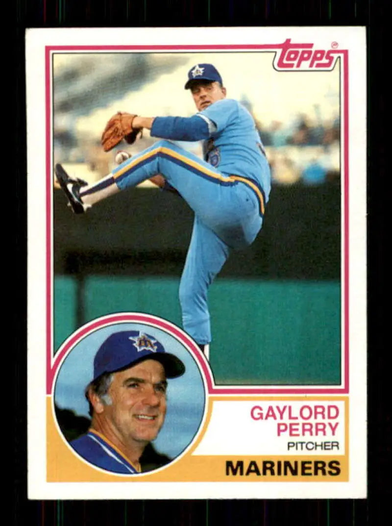 1983 Topps #463 Gaylord Perry EX Excellent Seattle Mariners Baseball Card - Baseball Card Single