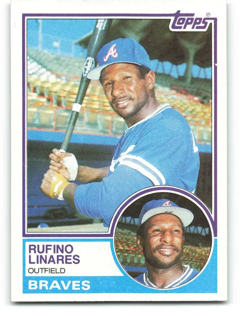 1983 Topps #467 Rufino Linares EX Excellent Atlanta Braves Baseball Card - Baseball Card Single