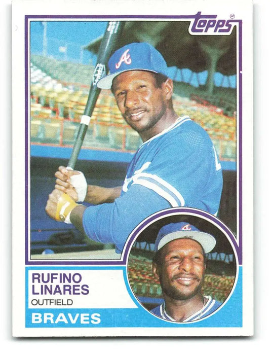 1983 Topps #467 Rufino Linares EX Excellent Atlanta Braves Baseball Card - Baseball Card Single