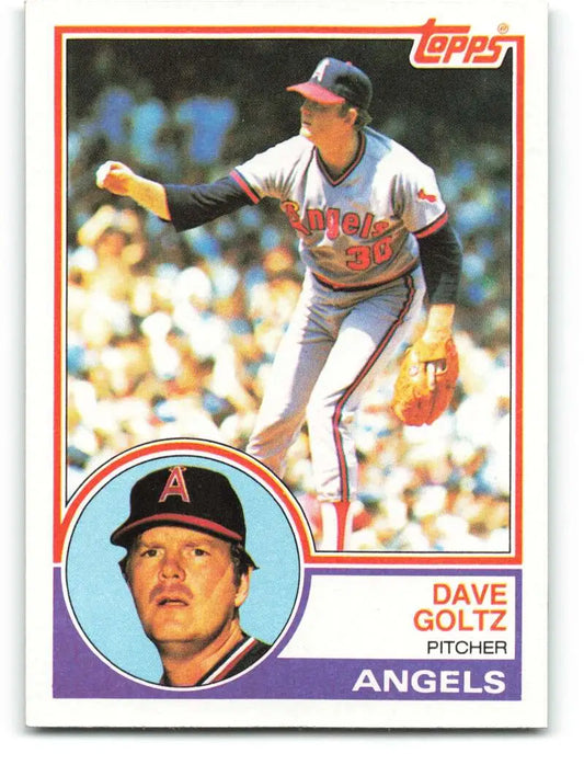 1983 Topps #468 Dave Goltz EX Excellent California Angels Baseball Card - Baseball Card Single
