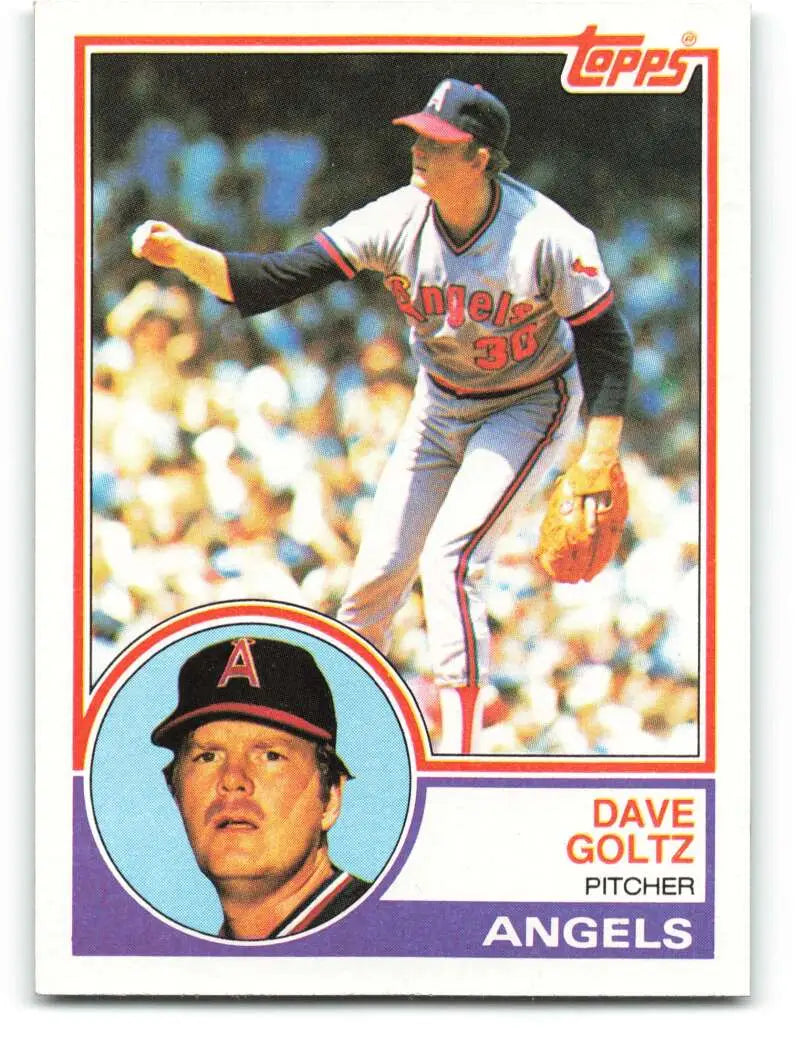 1983 Topps #468 Dave Goltz EX Excellent California Angels Baseball Card - Baseball Card Single