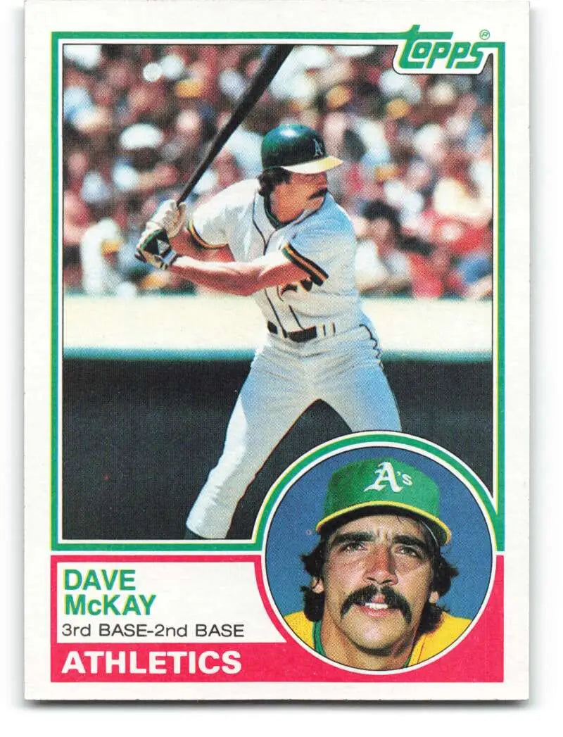 1983 Topps #47 Dave McKay EX Excellent Oakland Athletics Baseball Card - Baseball Card Single