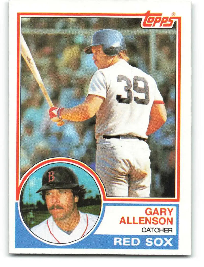 1983 Topps #472 Gary Allenson EX Excellent Boston Red Sox Baseball Card - Baseball Card Single