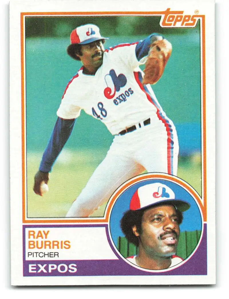 1983 Topps #474 Ray Burris EX Excellent Montreal Expos Baseball Card - Baseball Card Single
