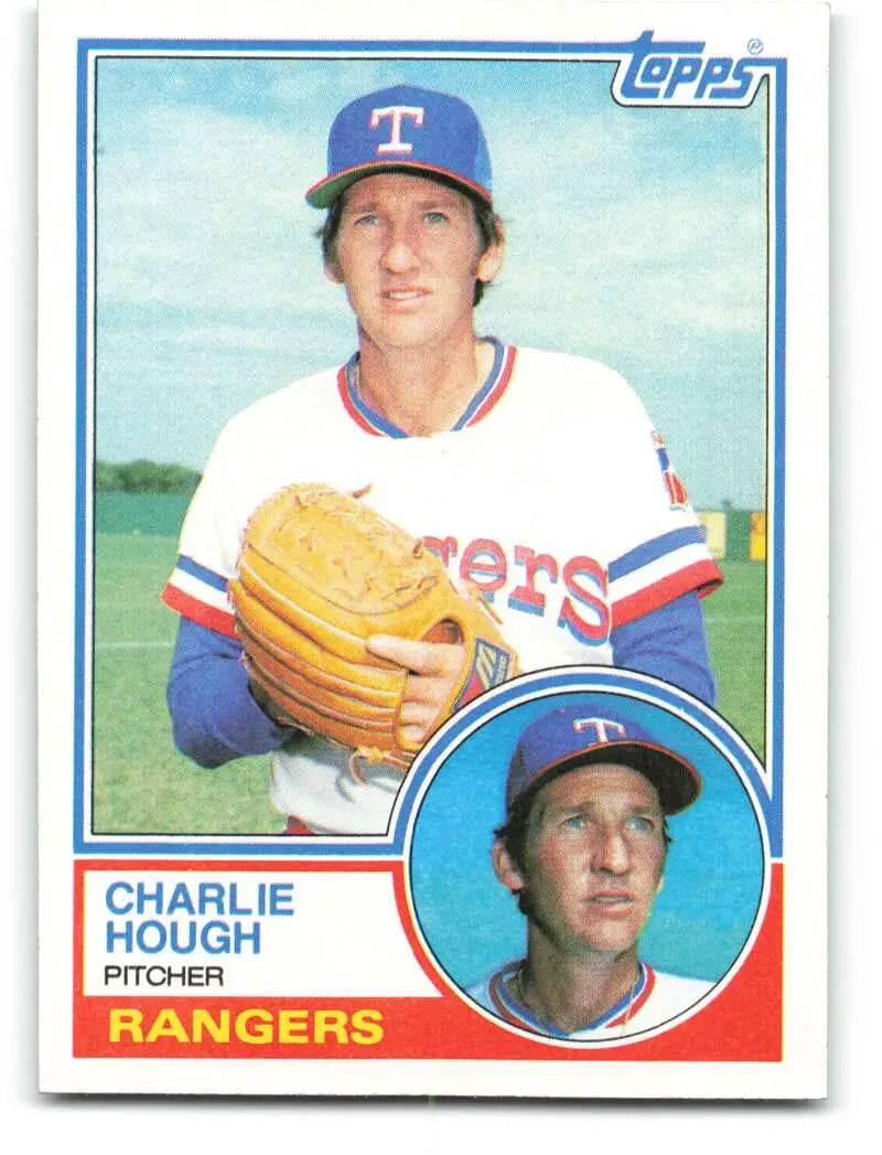 1983 Topps #479 Charlie Hough EX Excellent Texas Rangers Baseball Card - Baseball Card Single