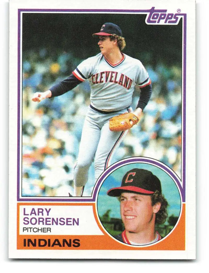 1983 Topps #48 Lary Sorensen EX Excellent Cleveland Indians Baseball Card - Baseball Card Single