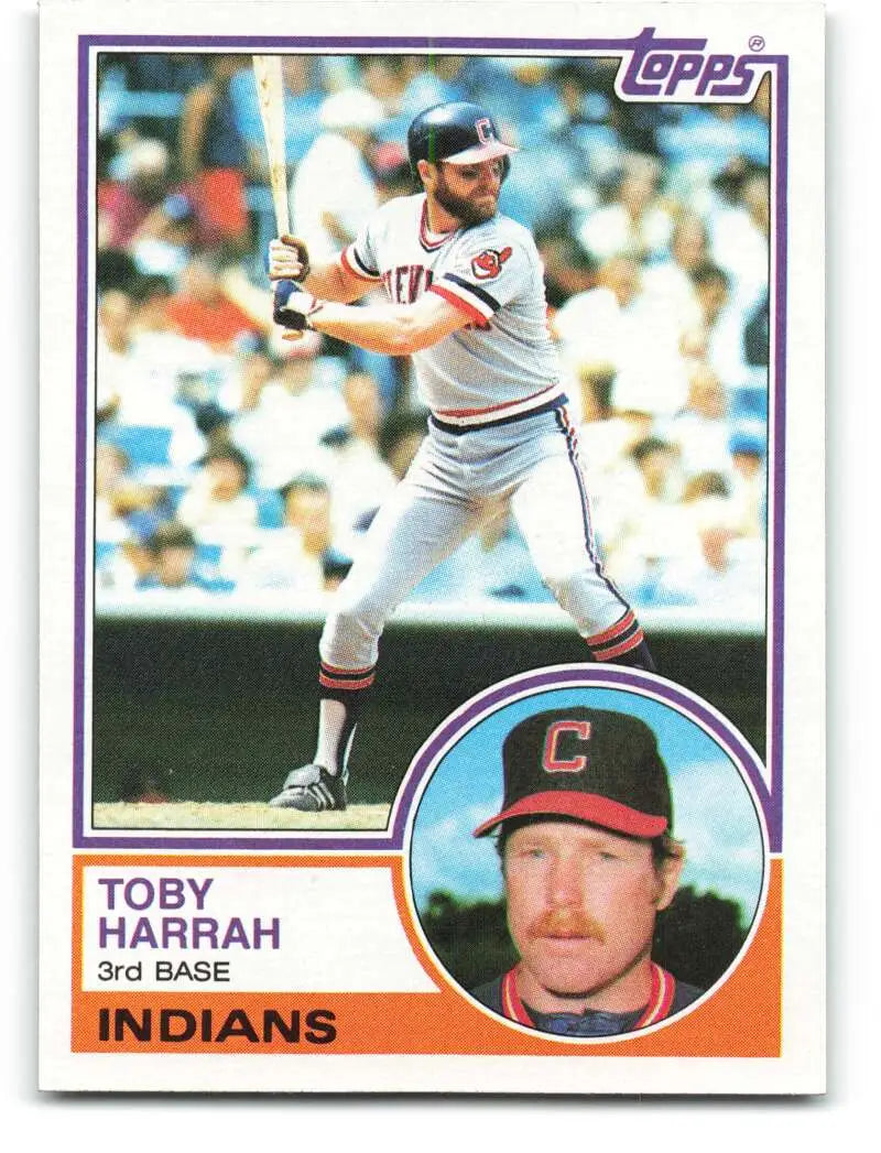 1983 Topps #480 Toby Harrah EX Excellent Cleveland Indians Baseball Card - Baseball Card Single