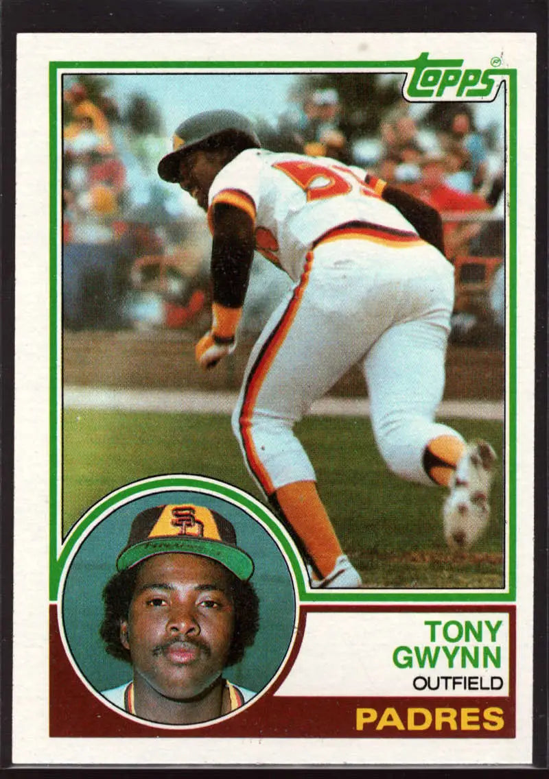 1983 Topps #482 Tony Gwynn EX Excellent RC Rookie San Diego Padres Baseball Card - Baseball Card Single