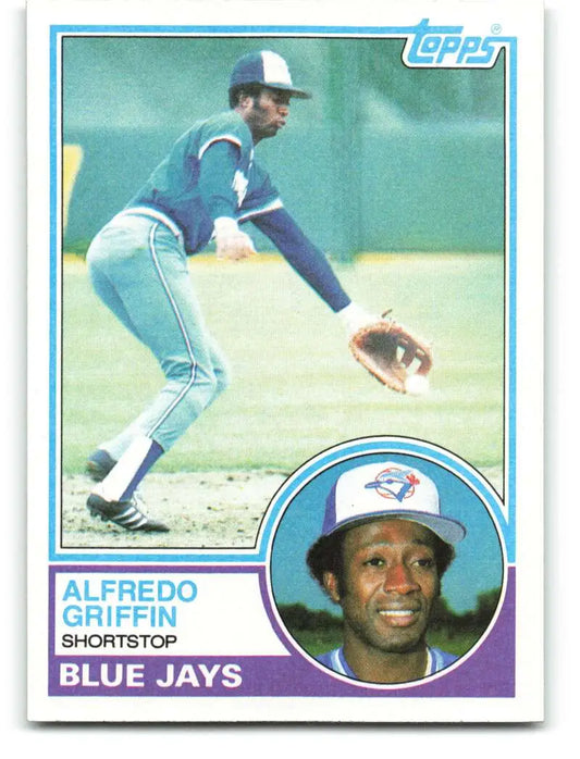 1983 Topps #488 Alfredo Griffin EX Excellent Toronto Blue Jays Baseball Card - Baseball Card Single