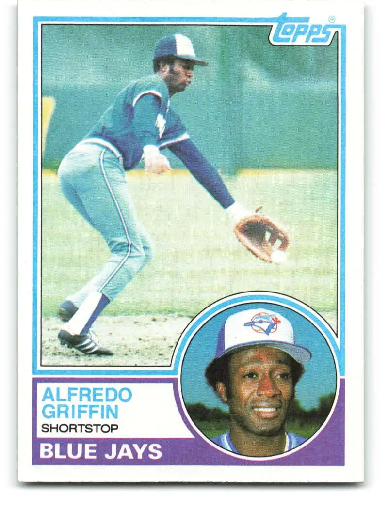 1983 Topps #488 Alfredo Griffin EX Excellent Toronto Blue Jays Baseball Card - Baseball Card Single