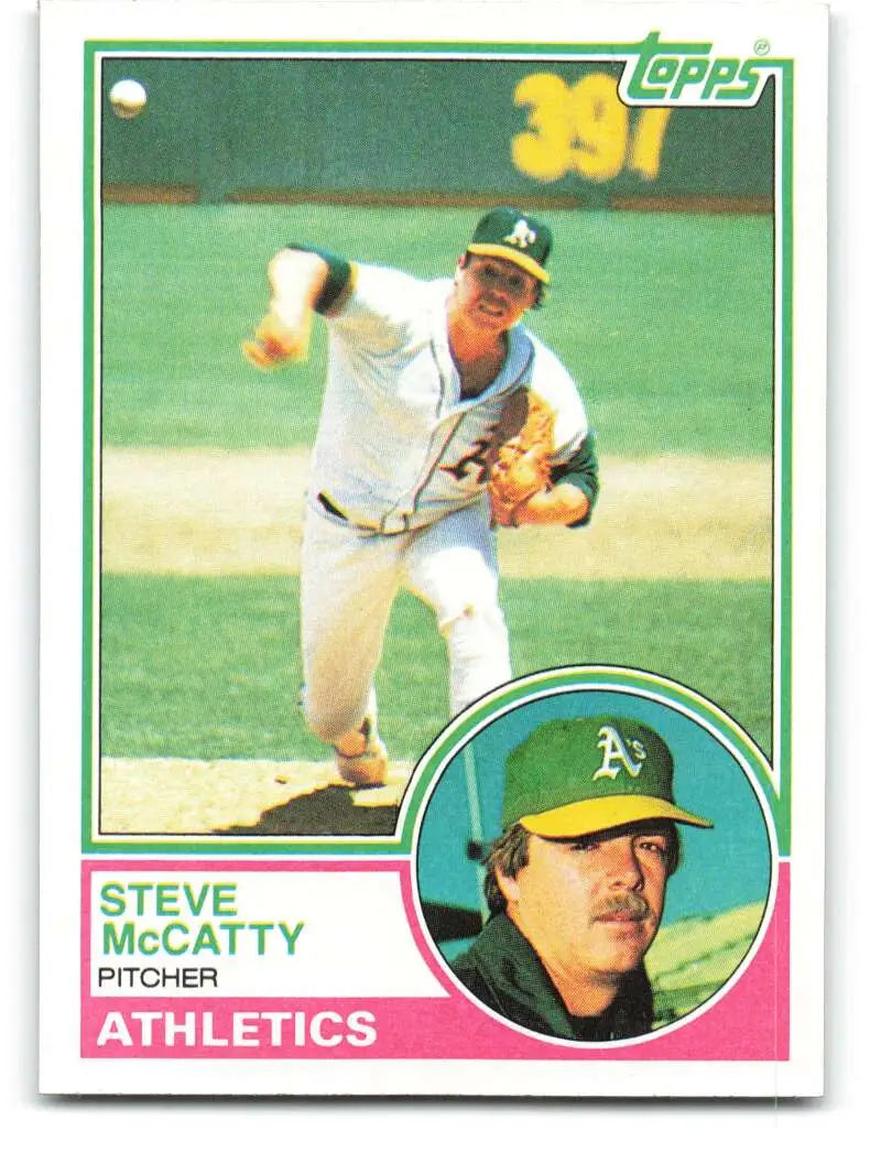 1983 Topps #493 Steve McCatty EX Excellent Oakland Athletics Baseball Card - Baseball Card Single