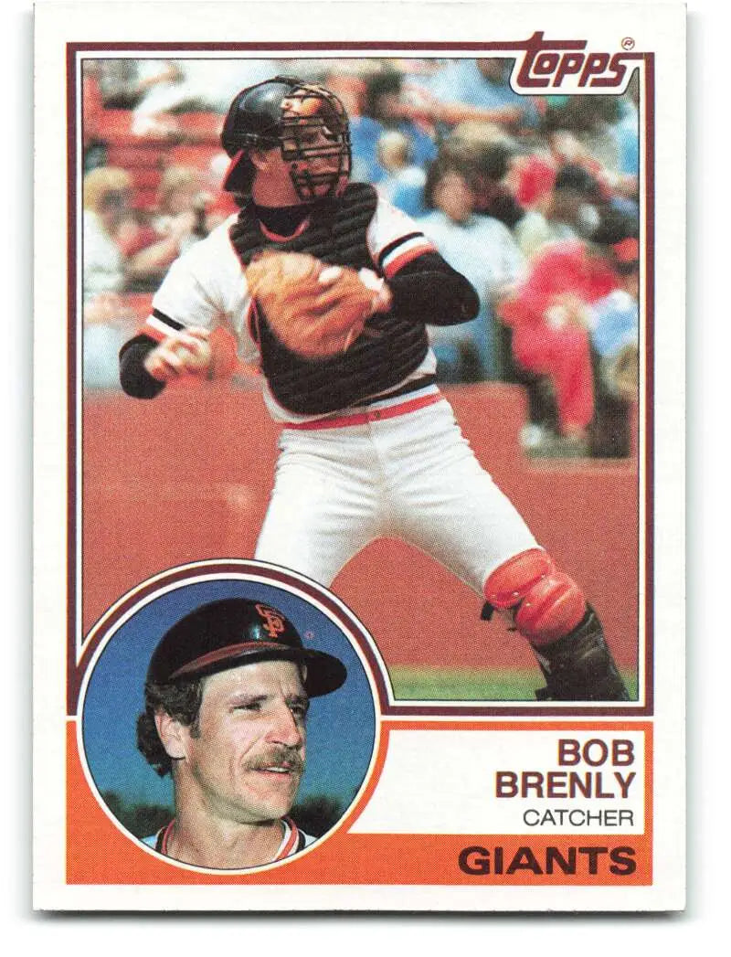 1983 Topps #494 Bob Brenly EX Excellent San Francisco Giants Baseball Card - Baseball Card Single