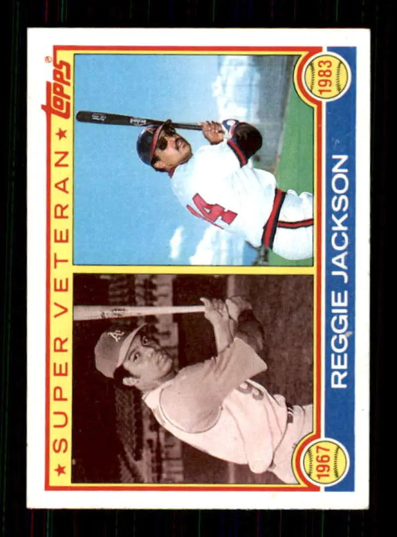 1983 Topps #501 Reggie Jackson EX Excellent Kansas City Athletics/California Angels Baseball Card - Baseball Card Single