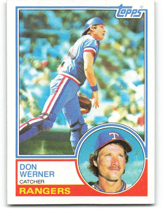 1983 Topps #504 Don Werner EX Excellent Texas Rangers Baseball Card - Baseball Card Single