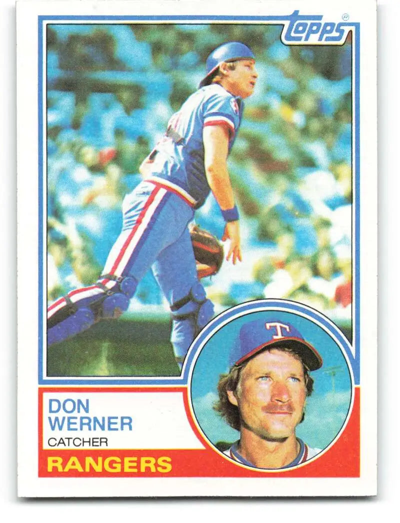 1983 Topps #504 Don Werner EX Excellent Texas Rangers Baseball Card - Baseball Card Single
