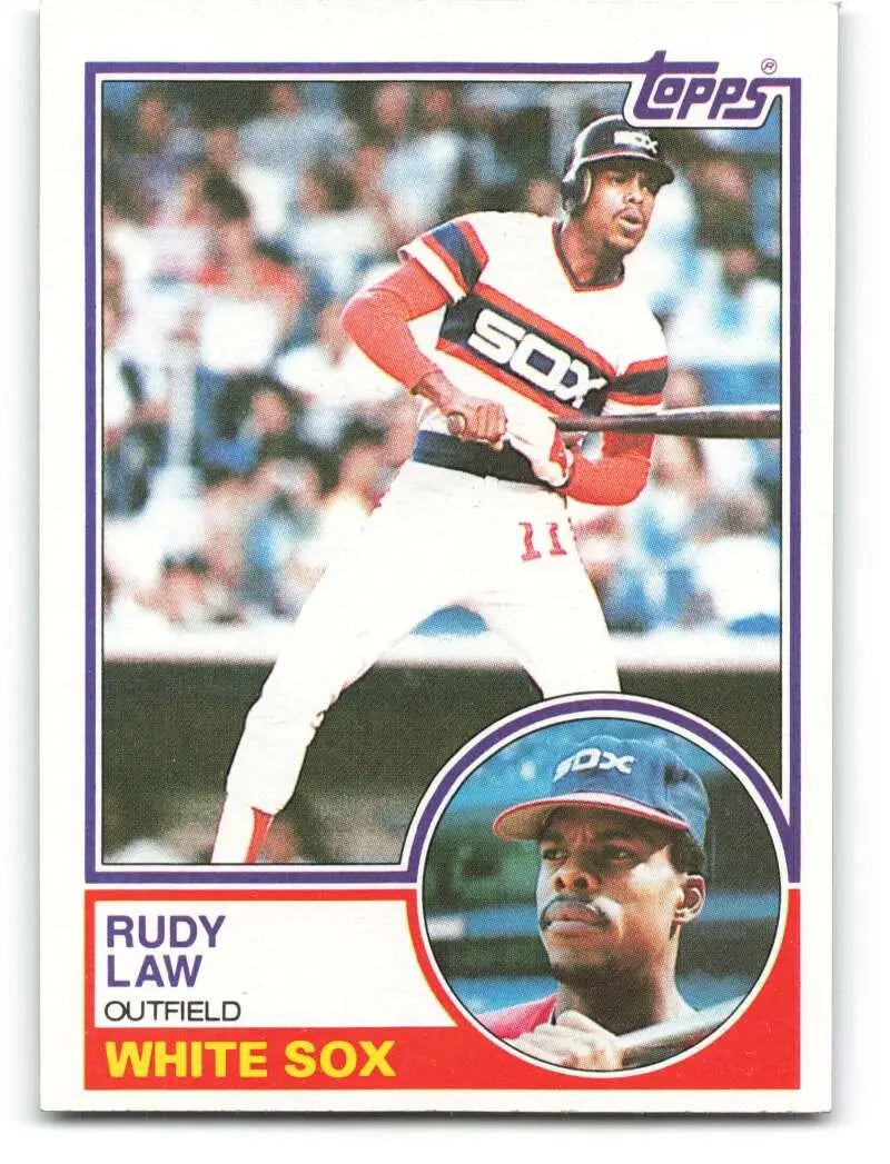 1983 Topps #514 Rudy Law EX Excellent Chicago White Sox Baseball Card - Baseball Card Single