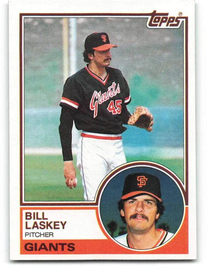 1983 Topps #518 Bill Laskey EX Excellent RC Rookie San Francisco Giants Baseball Card - Baseball Card Single
