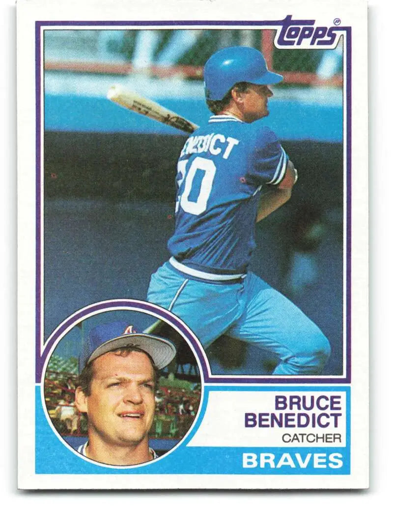 1983 Topps #521 Bruce Benedict EX Excellent Atlanta Braves Baseball Card - Baseball Card Single