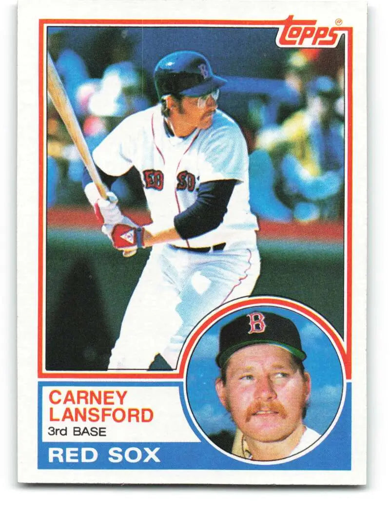 1983 Topps #523 Carney Lansford EX Excellent Boston Red Sox Baseball Card - Baseball Card Single