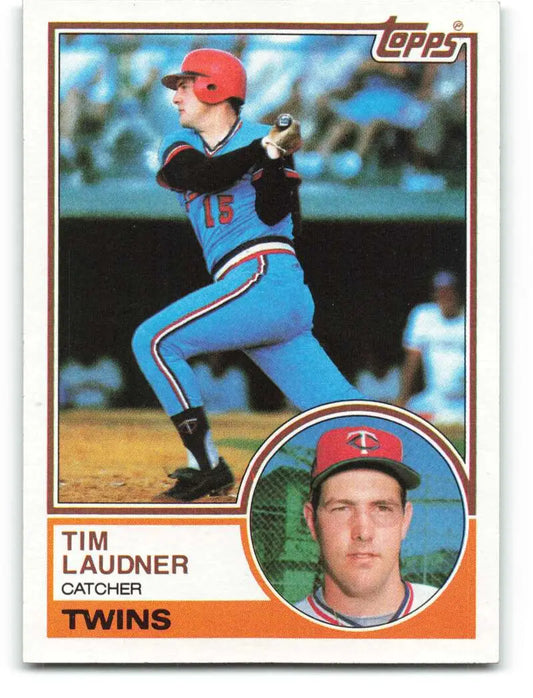 1983 Topps #529 Tim Laudner EX Excellent Minnesota Twins Baseball Card - Baseball Card Single