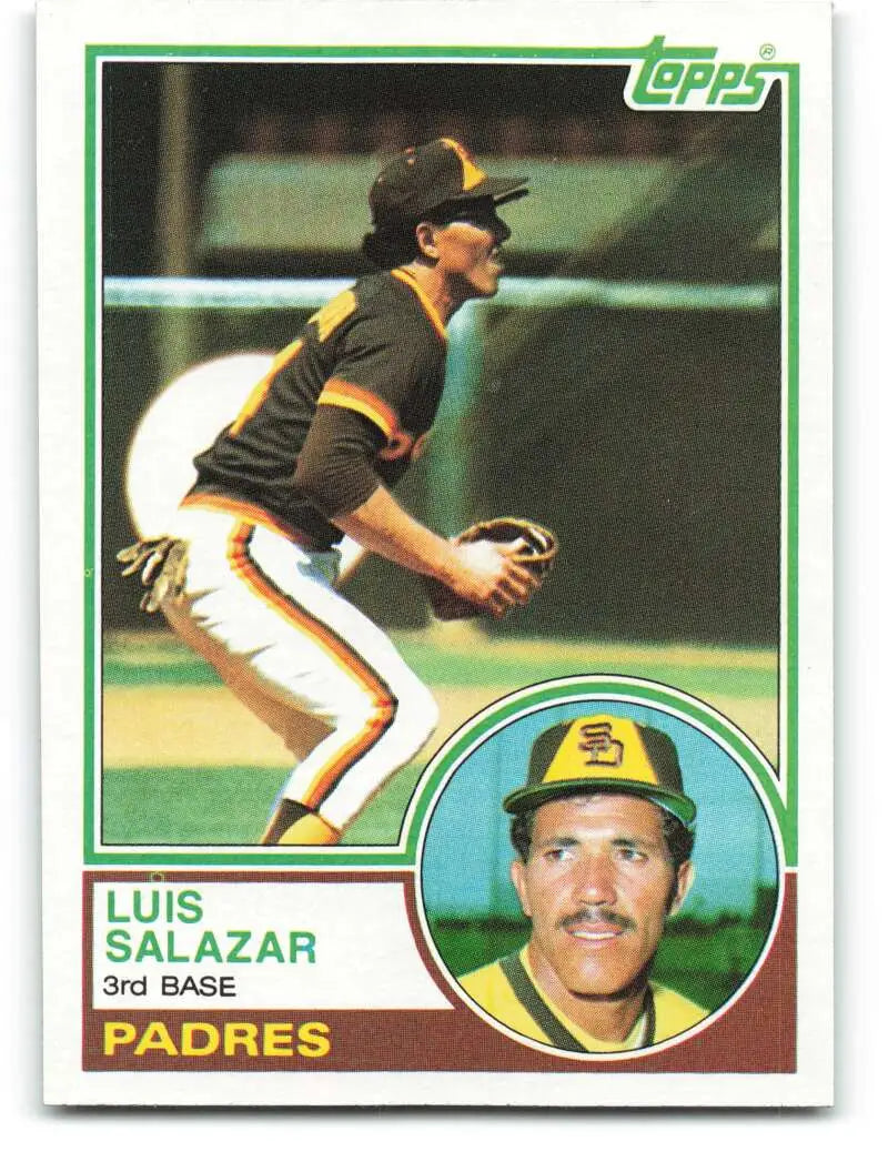 1983 Topps #533 Luis Salazar EX Excellent San Diego Padres Baseball Card - Baseball Card Single