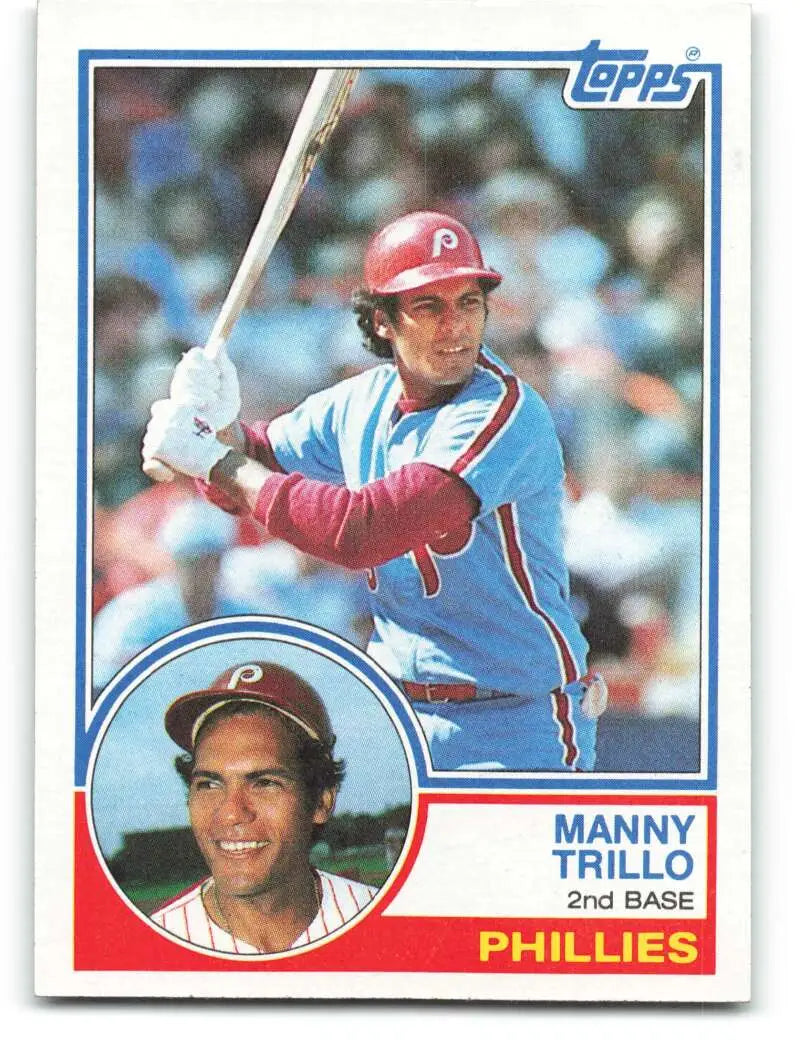 1983 Topps #535 Manny Trillo EX Excellent Philadelphia Phillies Baseball Card - Baseball Card Single