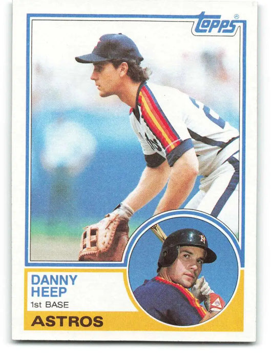 1983 Topps #538 Danny Heep EX Excellent Houston Astros Baseball Card - Baseball Card Single