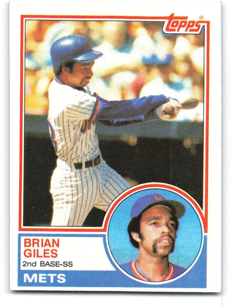 1983 Topps #548 Brian Giles EX Excellent RC Rookie New York Mets Baseball Card - Baseball Card Single