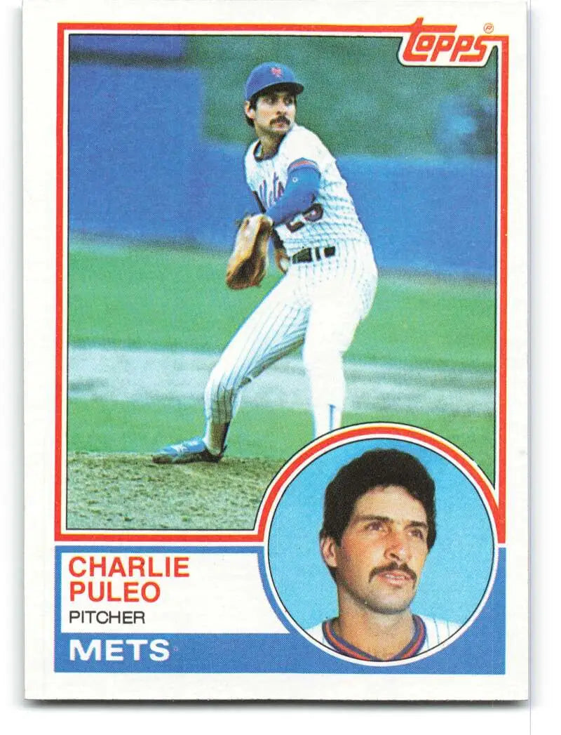 1983 Topps #549 Charlie Puleo EX Excellent New York Mets Baseball Card - Baseball Card Single