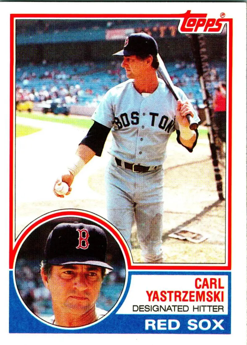 1983 Topps #550 Carl Yastrzemski EX Excellent Boston Red Sox Baseball Card - Baseball Card Single