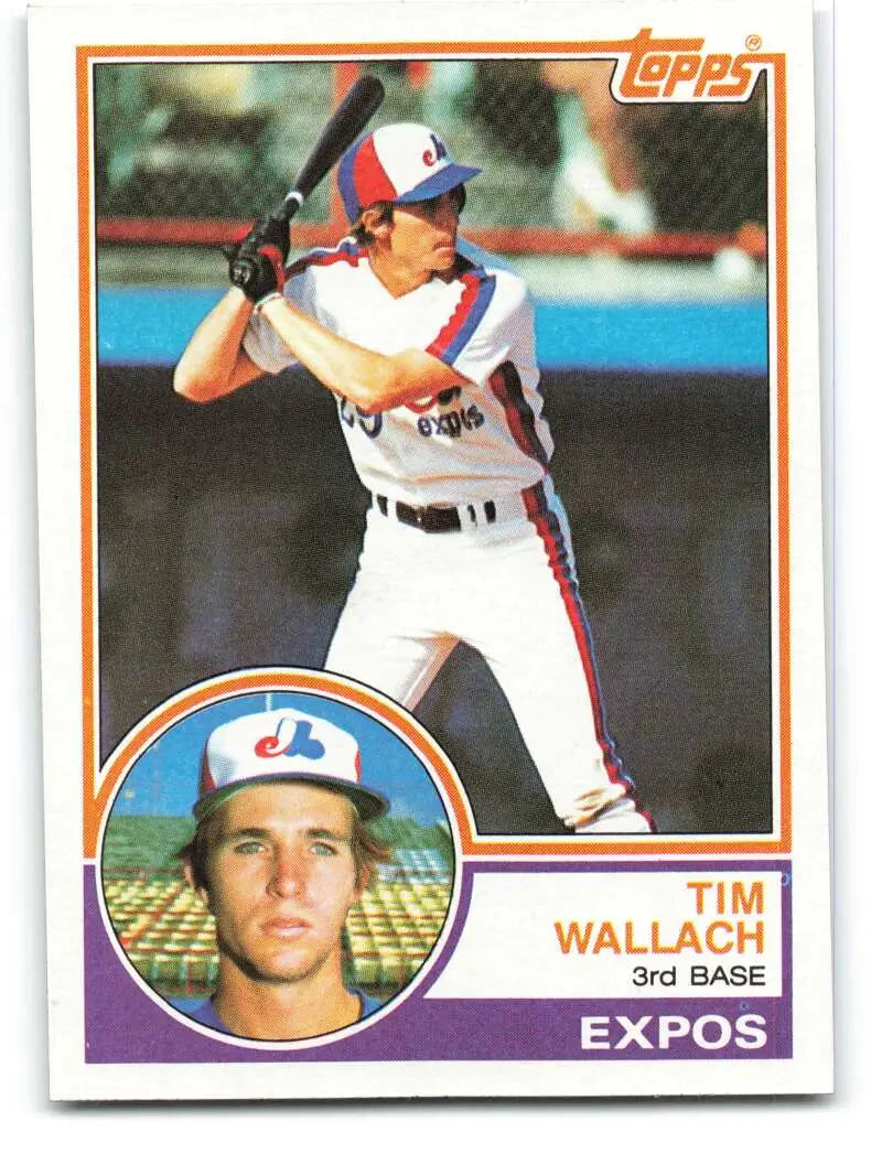1983 Topps #552 Tim Wallach EX Excellent Montreal Expos Baseball Card - Baseball Card Single