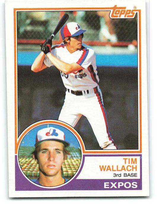 1983 Topps #552 Tim Wallach EX Excellent Montreal Expos Baseball Card - Baseball Card Single