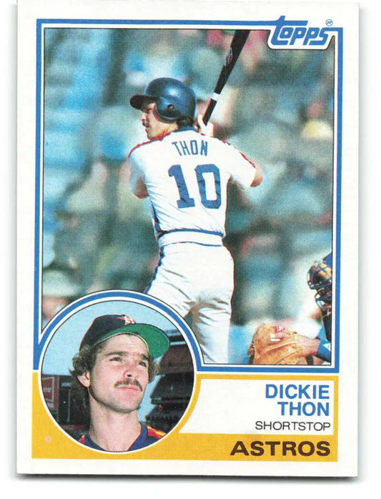 1983 Topps #558 Dickie Thon EX Excellent Houston Astros Baseball Card - Baseball Card Single